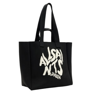 AllSaints Izzy Orlando Logo Knitted Tote Bag